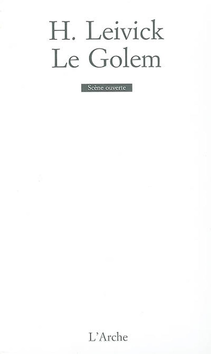 Couverture du livre « LE GOLEM », librairie Les Contes Infusés à Corte