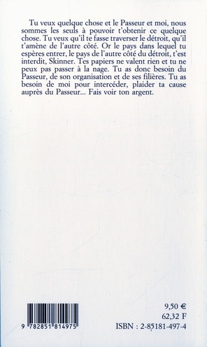 Quatrième de couverture de « SKINNER »