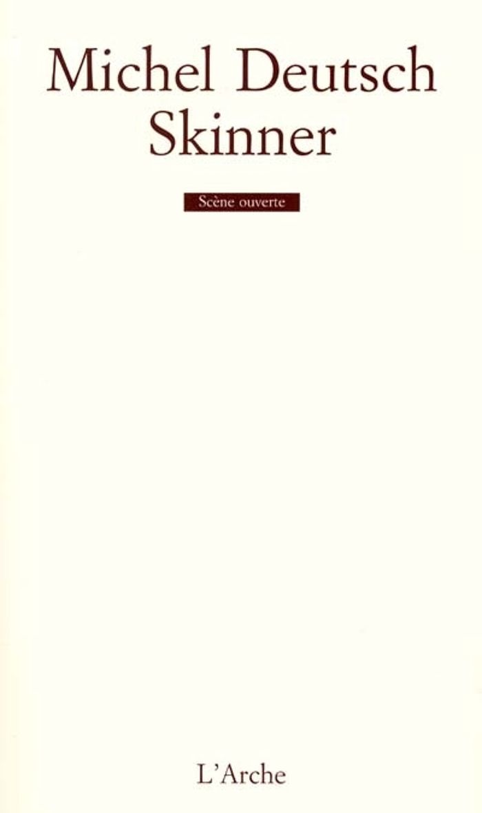 Couverture du livre « SKINNER » de Michel Deutsch, librairie Les Contes Infusés à Corte