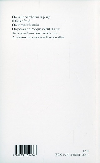 Quatrième de couverture de « BLACKBIRD »