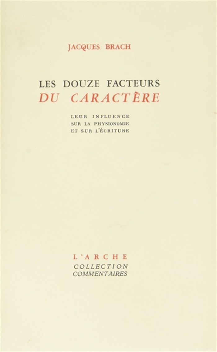 Couverture du livre « LES DOUZE FACTEURS DU CARACTERE », librairie Les Contes Infusés à Corte