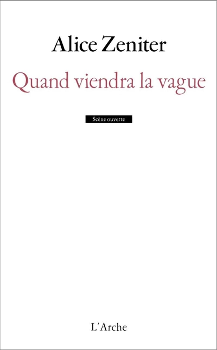 Couverture du livre « Quand viendra la vague » de Alice Zeniter, librairie Les Contes Infusés à Corte
