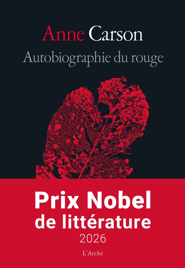Couverture du livre « Autobiographie du rouge : roman en vers » de Anne Carson, librairie Les Contes Infusés à Corte