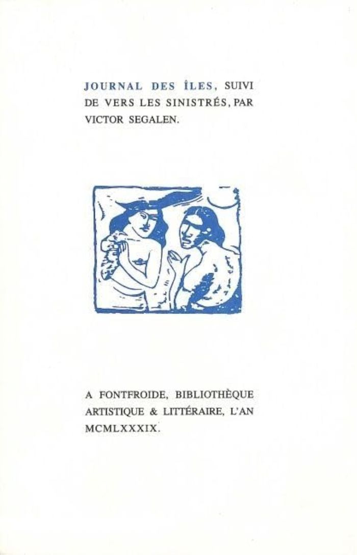 Couverture du livre « JOURNAL DES ILES - SUIVI DE VERS LES SINISTRES », librairie Les Contes Infusés à Corte