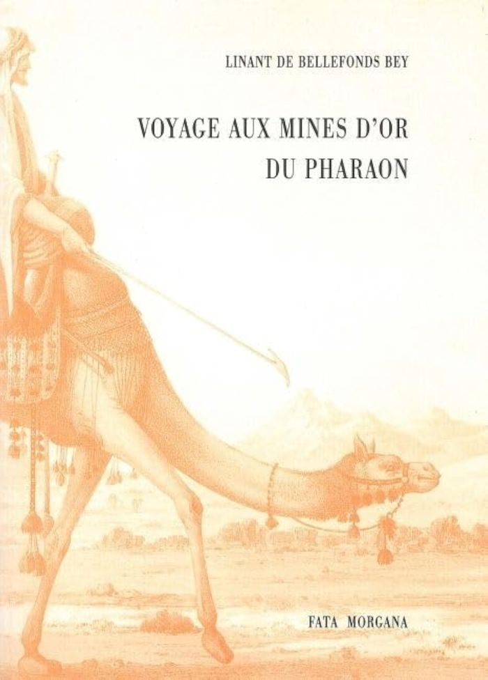 Couverture du livre « VOYAGE AUX MINES D OR DU PHARAON » de De Bellefonds Bey, librairie Les Contes Infusés à Corte