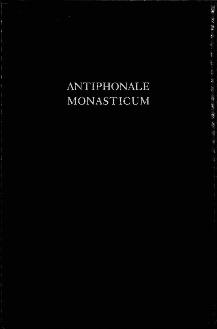 Couverture du livre « ANTIPHONALE MONASTICUM 3 DE SANCTIS » de Solesmes, librairie Les Contes Infusés à Corte