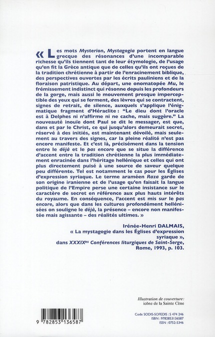 Quatrième de couverture de « CONNAISSANCE DES PERES DE L'EGLISE N 124 - PROGRESSER DANS MYSTERE DE FOI »
