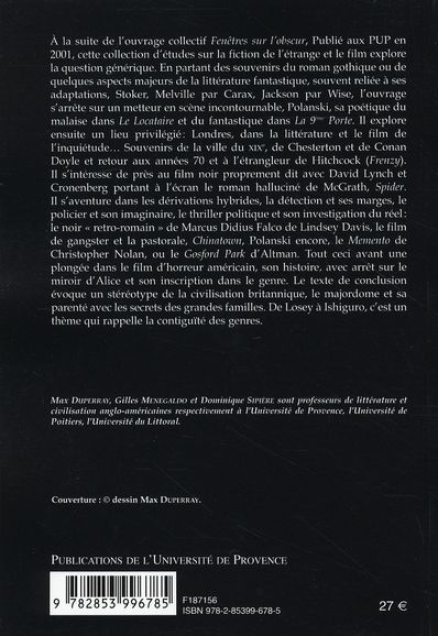 Quatrième de couverture de « ECLATS DU NOIR - GENERICITE ET HYBRIDATION DANS LA LITTERATURE ET LE CINEMA DU MONDE ANGLOPHONE »
