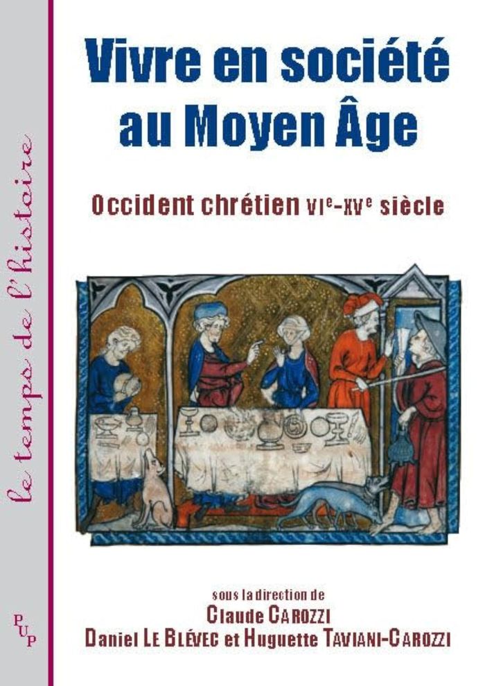 Couverture du livre « VIVRE EN SOCIETE AU MOYEN AGE » de Carozzi, librairie Les Contes Infusés à Corte