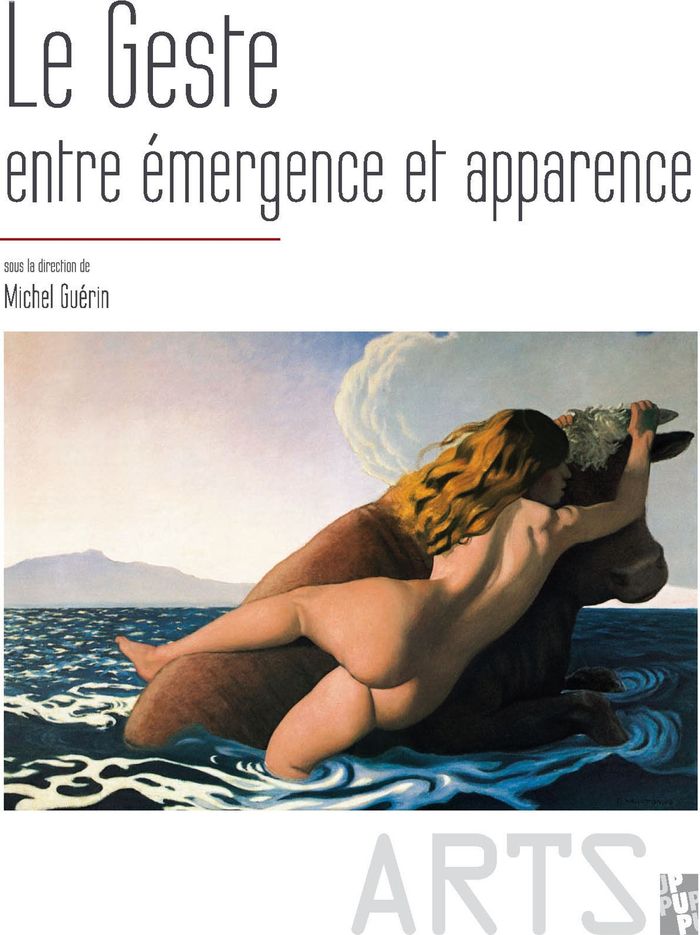 Couverture du livre « GESTE ENTRE EMERGENCE ET APPARENCE » de Michel Guerin, librairie Les Contes Infusés à Corte