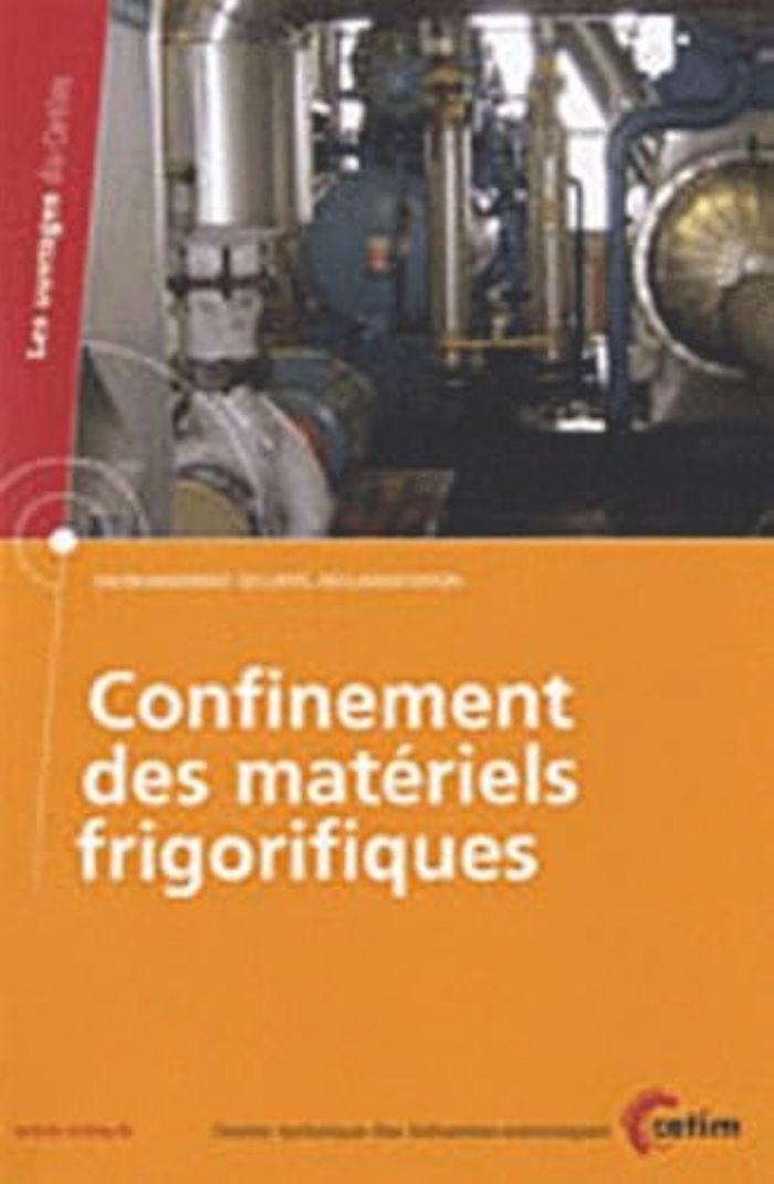 Couverture du livre « CONFINEMENT DES MATERIELS FRIGORIFIQUES », librairie Les Contes Infusés à Corte