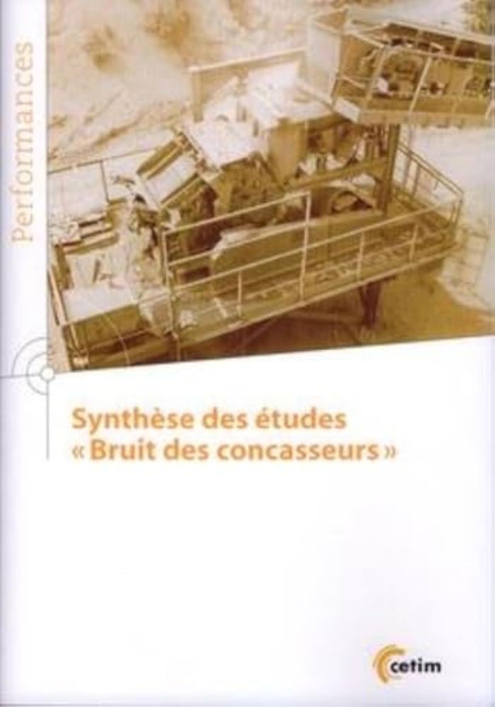 Couverture du livre « SYNTHESE DES ETUDES "BRUITS DE CONCASSEURS" » de Centre Technique Des, librairie Les Contes Infusés à Corte