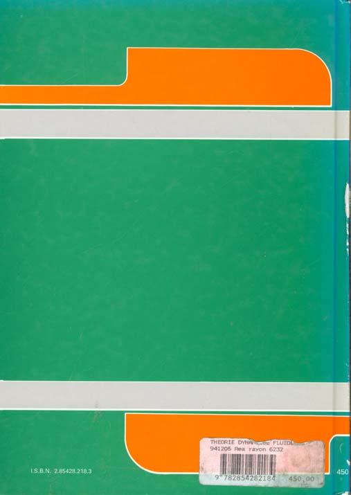 Quatrième de couverture de « AERODYNAMIQUE - THEORIES DE LA DYNAMIQUE DES FLUIDES »