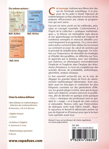 Quatrième de couverture de « PRINCIPES GENERAUX ET METHODES FONDAMENTALES »