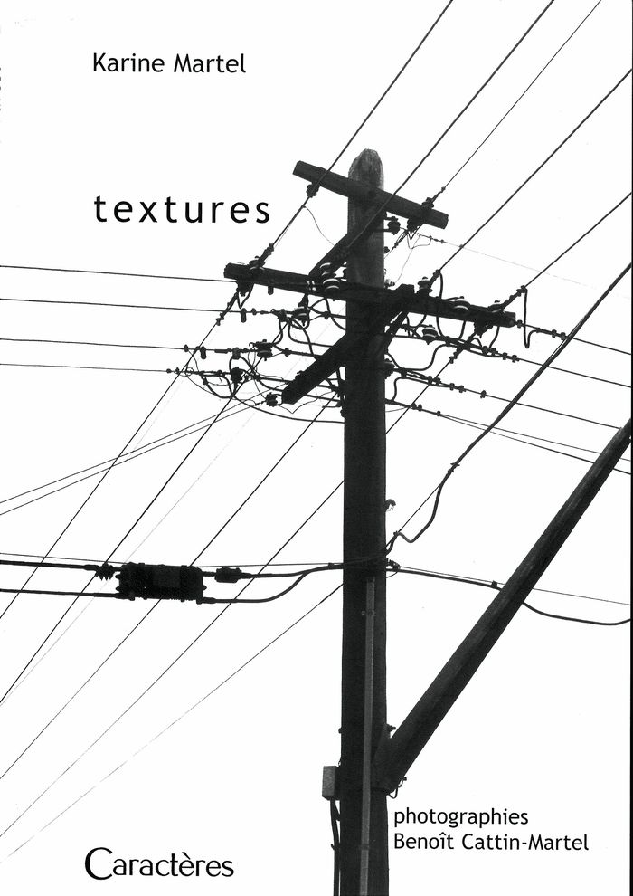 Couverture du livre « TEXTURES » de Martel Karine, librairie Les Contes Infusés à Corte