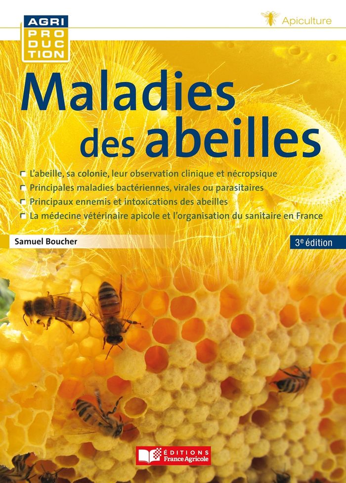 Couverture du livre « Maladies des abeilles » de Samuel Boucher, librairie Les Contes Infusés à Corte