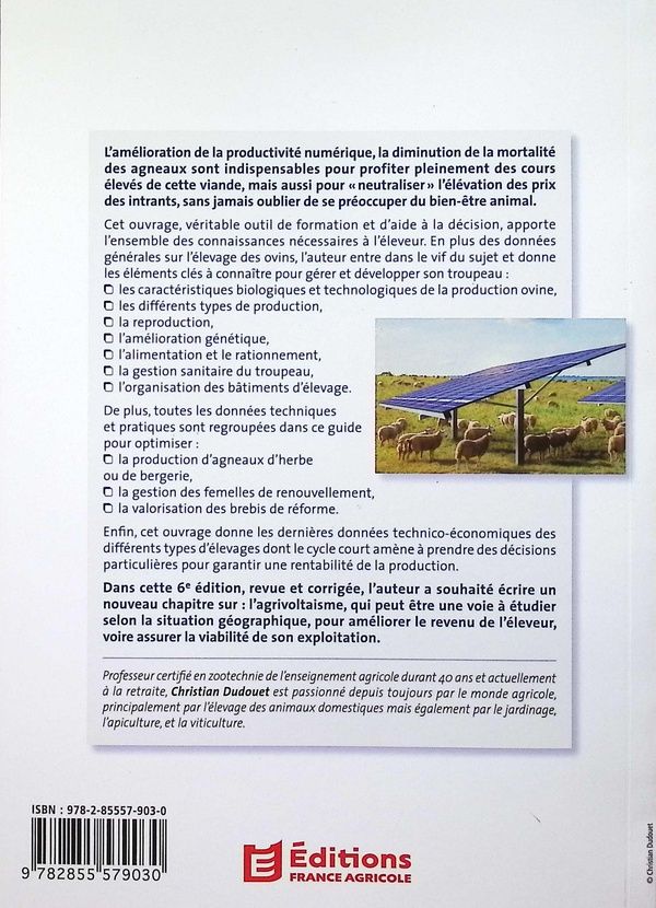 Quatrième de couverture de « La production du mouton »