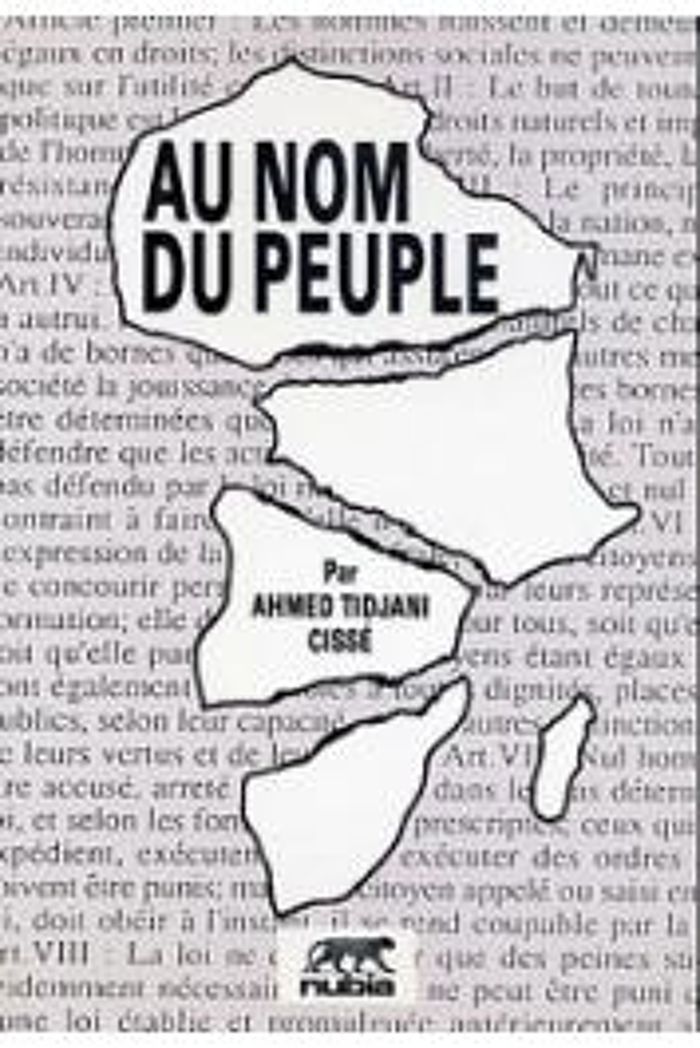 Couverture du livre « AU NOM DU PEUPLE » de Tidjani Cisse Ahmed, librairie Les Contes Infusés à Corte