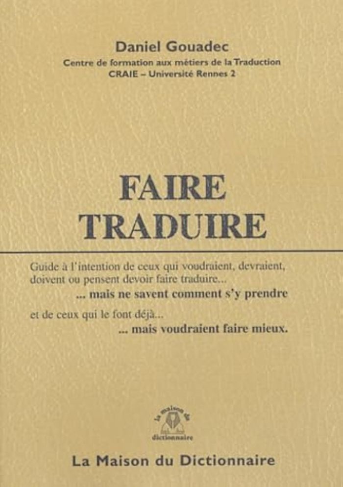 Couverture du livre « FAIRE TRADUIRE », librairie Les Contes Infusés à Corte
