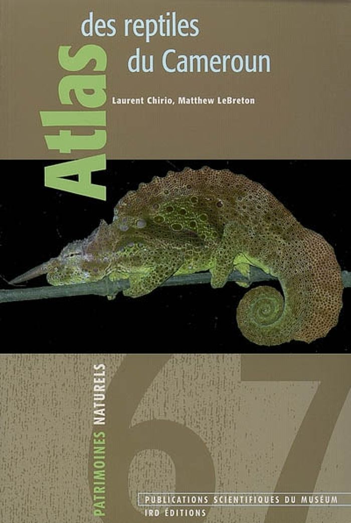 Couverture du livre « ATLAS DES REPTILES DU CAMEROUN » de Lebreto Chirio, librairie Les Contes Infusés à Corte