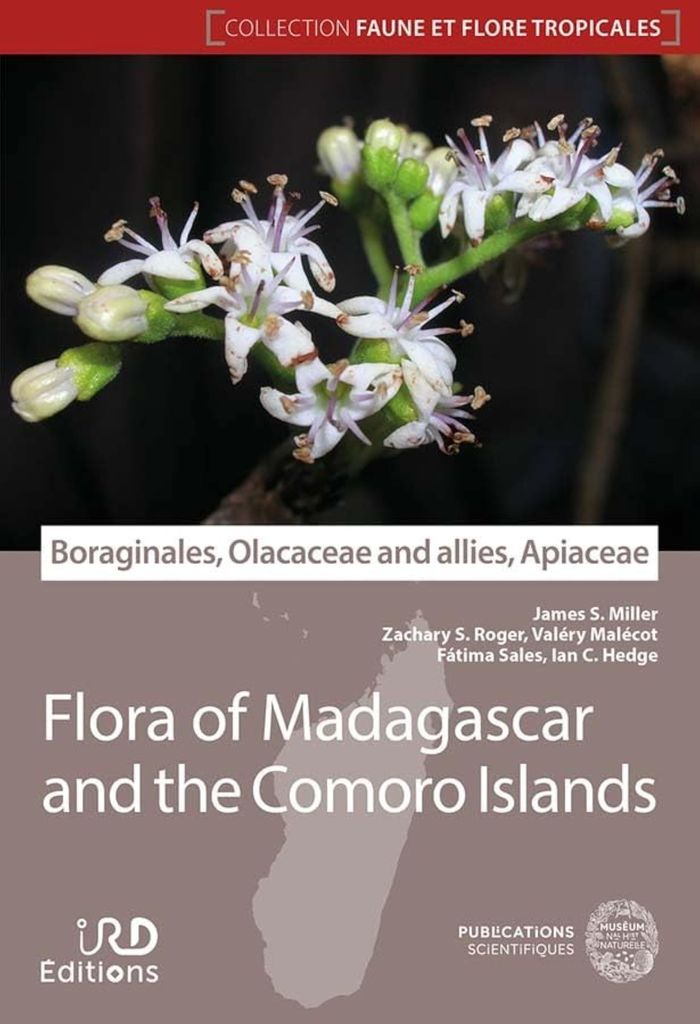 Couverture du livre « BORAGINALES, OLACACEAE AND ALLIES, APIACEAE : FLORE DE MADAGASCAR ET DES COMORES. » de Miller/rogers, librairie Les Contes Infusés à Corte