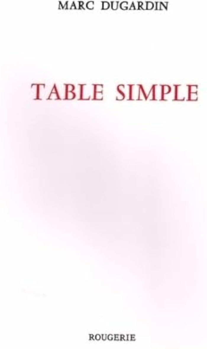 Couverture du livre « TABLE SIMPLE », librairie Les Contes Infusés à Corte