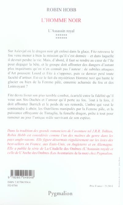 Quatrième de couverture de « L'homme noir : roman »