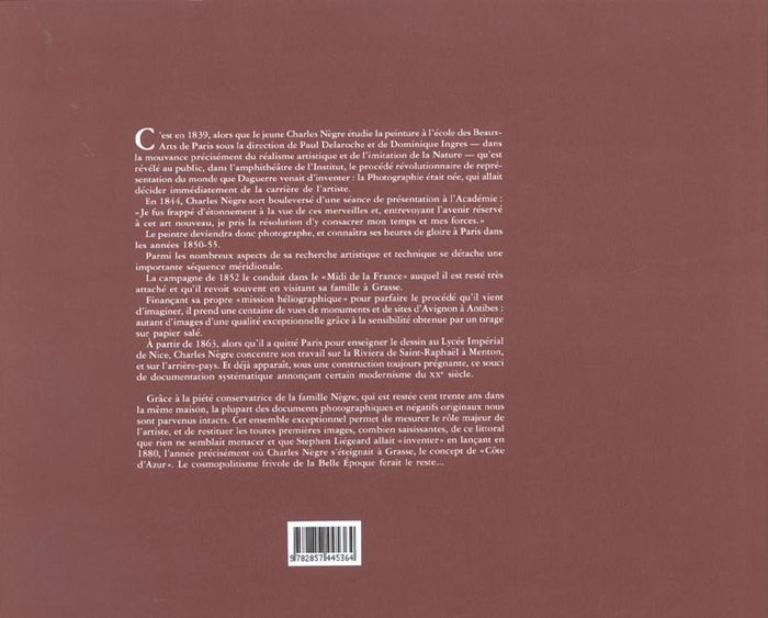 Quatrième de couverture de « RIVIERA DE CHARLES NEGRE »