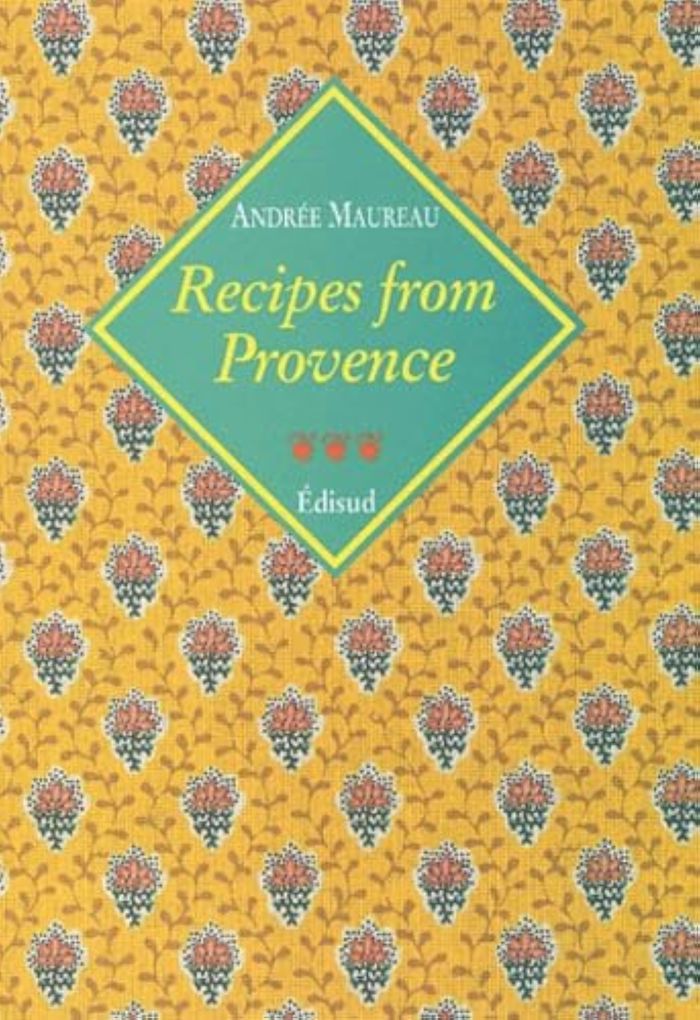 Couverture du livre « RECIPES FROM PROVENCE », librairie Les Contes Infusés à Corte