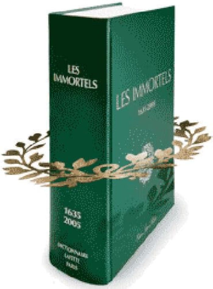 Couverture du livre « LES IMMORTELS 1635 - 2005. DICTIONNAIRE DES MEMBRES DE L'ACADEMIE FRANCAISE DEPUIS 1635 », librairie Les Contes Infusés à Corte