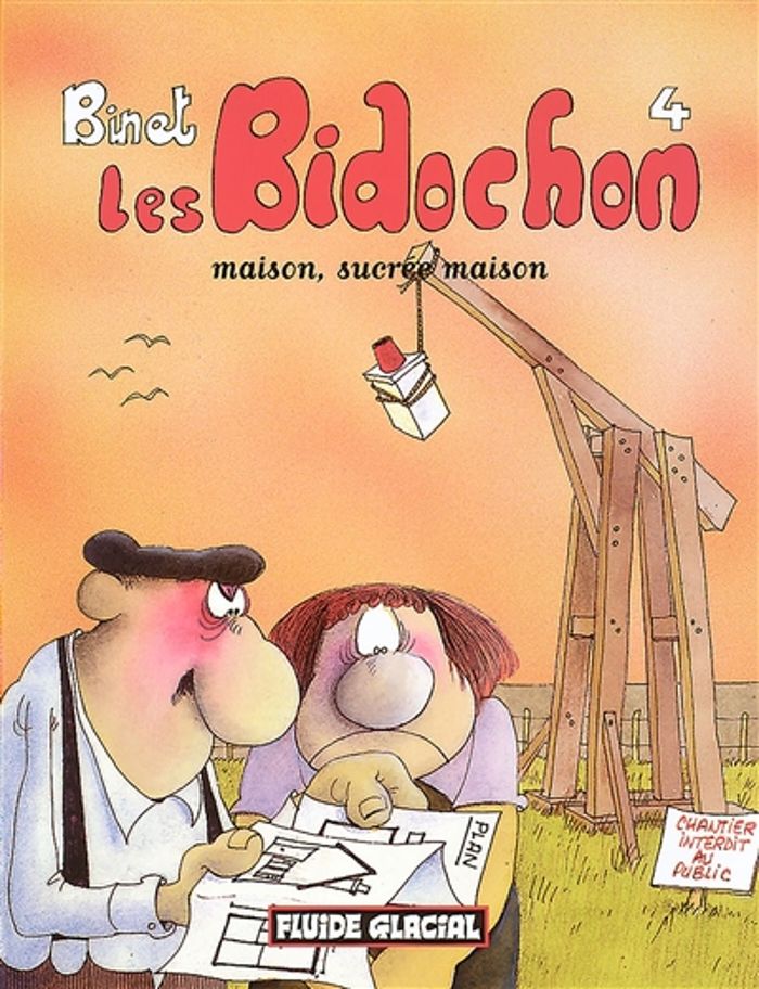 Couverture du livre « LES BIDOCHON T.4 ; MAISON, SUCREE MAISON » de Christian Binet, librairie Les Contes Infusés à Corte