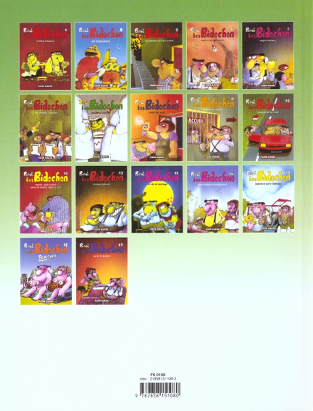 Quatrième de couverture de « LES BIDOCHON T.9 ; LES FOUS SONT LACHES »