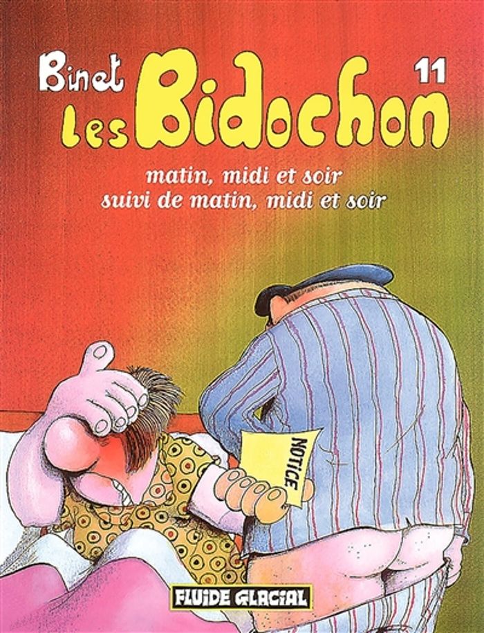 Couverture du livre « LES BIDOCHON T.11 ; MATIN, MIDI ET SOIR SUIVI » de Christian Binet, librairie Les Contes Infusés à Corte