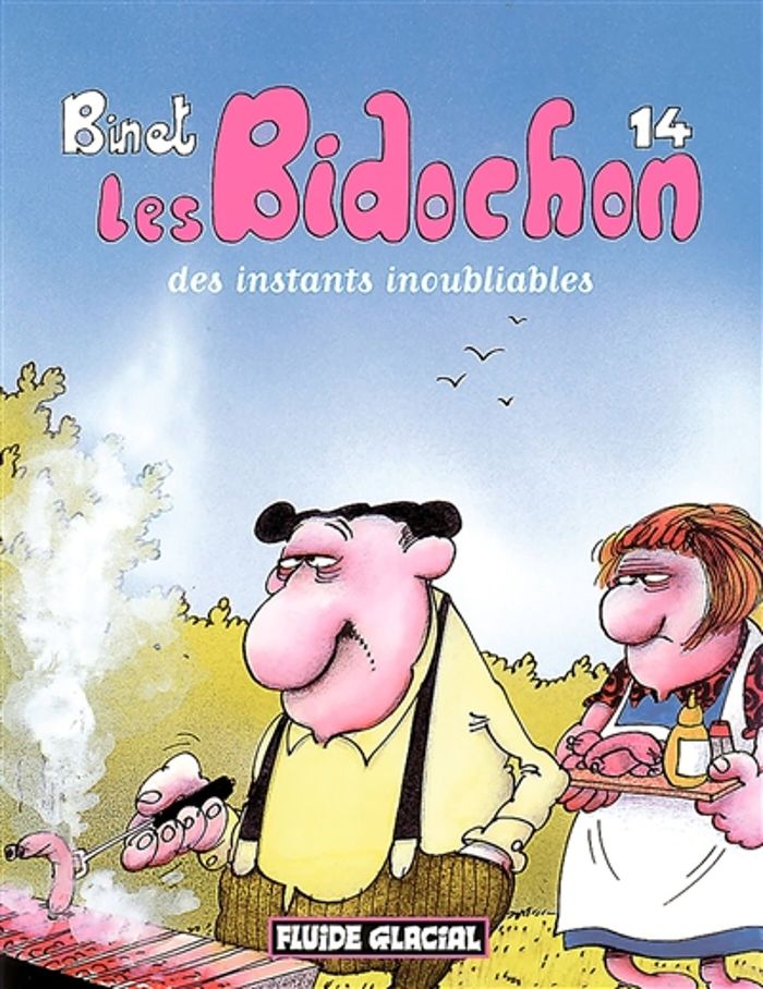 Couverture du livre « LES BIDOCHON T.14 ; DES INSTANTS INOUBLIABLES » de Christian Binet, librairie Les Contes Infusés à Corte
