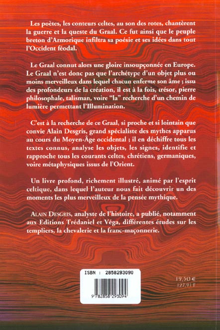 Quatrième de couverture de « LE GRAAL : TRADITION ET QUESTE »