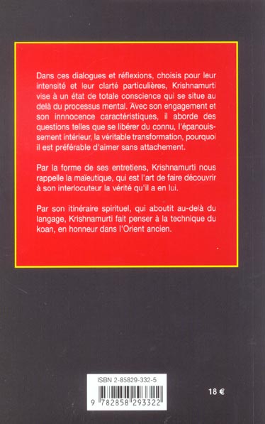 Quatrième de couverture de « LIBERTE, AMOUR, ACTION »