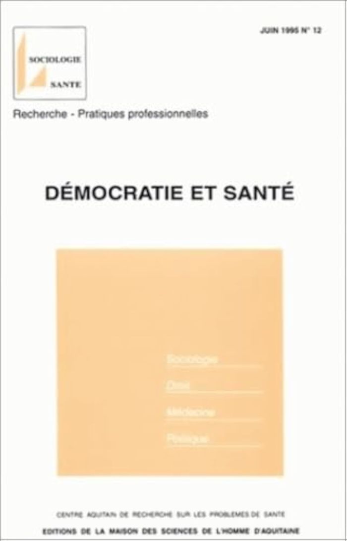 Couverture du livre « DEMOCRATIE ET SANTE » de Michele Bouix, librairie Les Contes Infusés à Corte