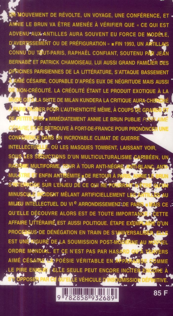 Quatrième de couverture de « STATUE COU COUPE »