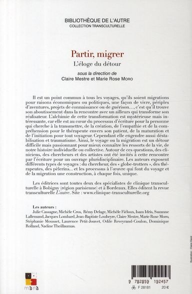 Quatrième de couverture de « PARTIR MIGRER »