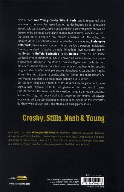 Quatrième de couverture de « CROSBY, STILLS, NASH & YOUNG »