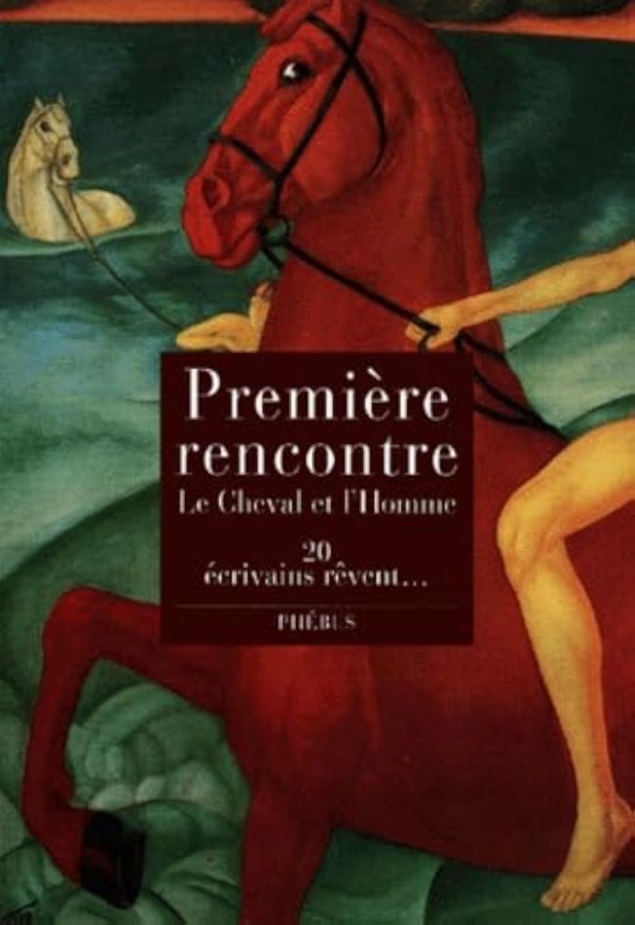 Couverture du livre « PREMIERE RENCONTRE - LE CHEVAL ET L HOMME. 20 ECRIVAINS REVENT » de Collectif, librairie Les Contes Infusés à Corte