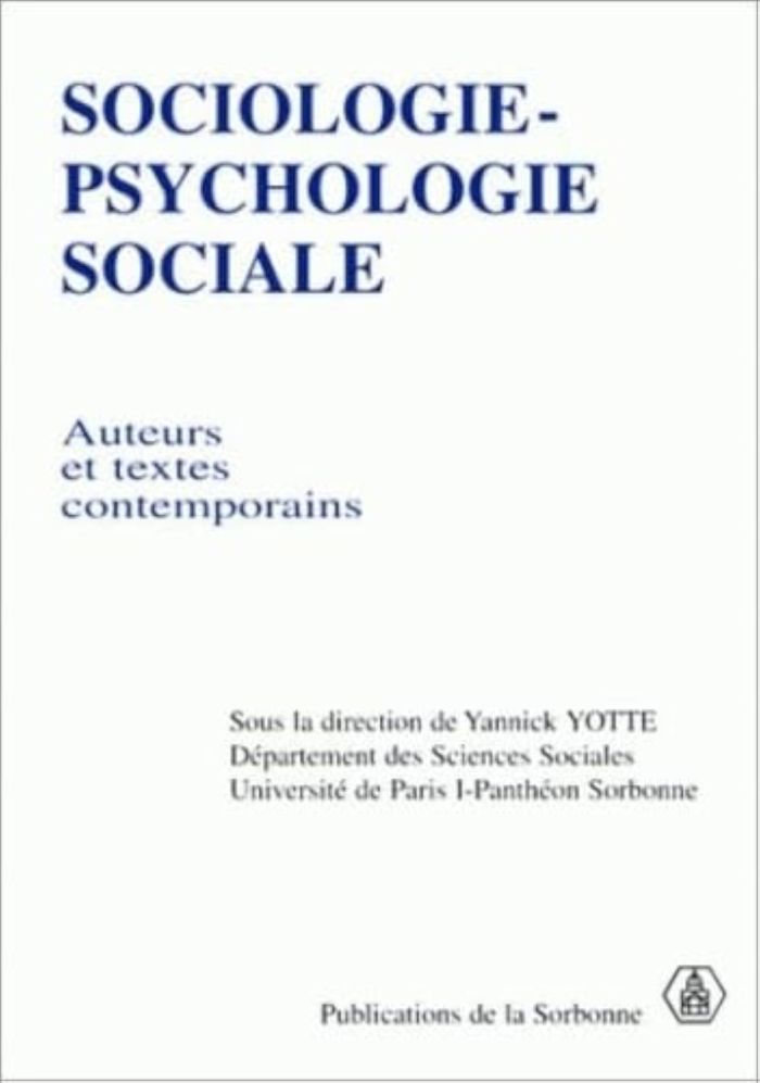 Couverture du livre « SOCIOLOGIE PSYCHOLOGIE SOCIALE » de Collectif, librairie Les Contes Infusés à Corte