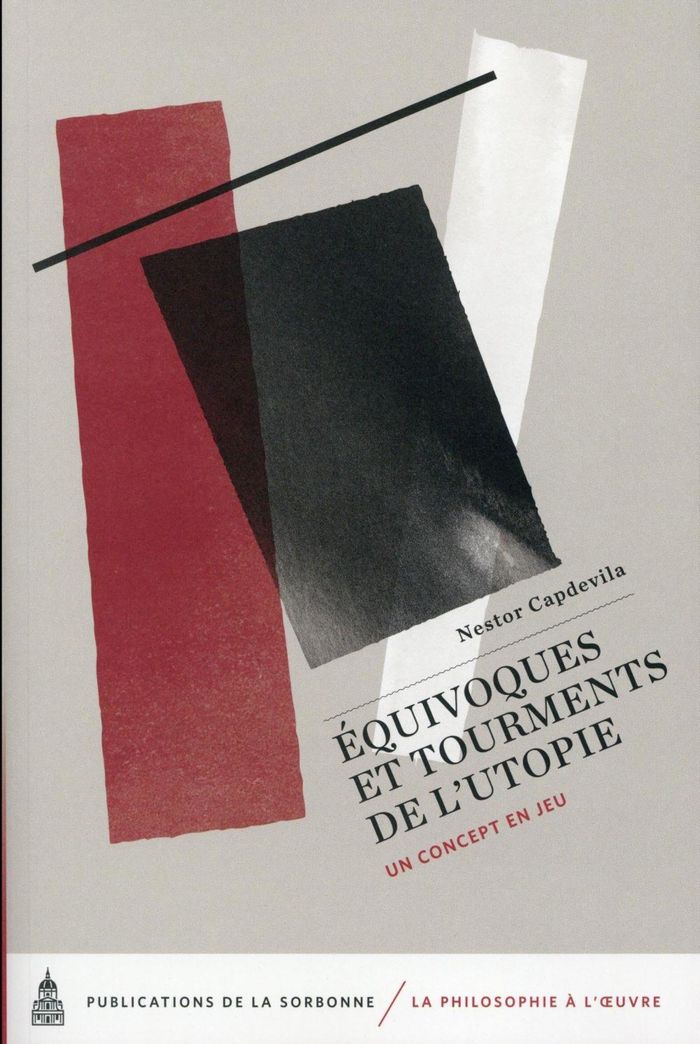 Couverture du livre « EQUIVOQUES ET TOURMENTS DE L'UTOPIE - UN CONCEPT EN JEU » de Nestor Capdevila, librairie Les Contes Infusés à Corte