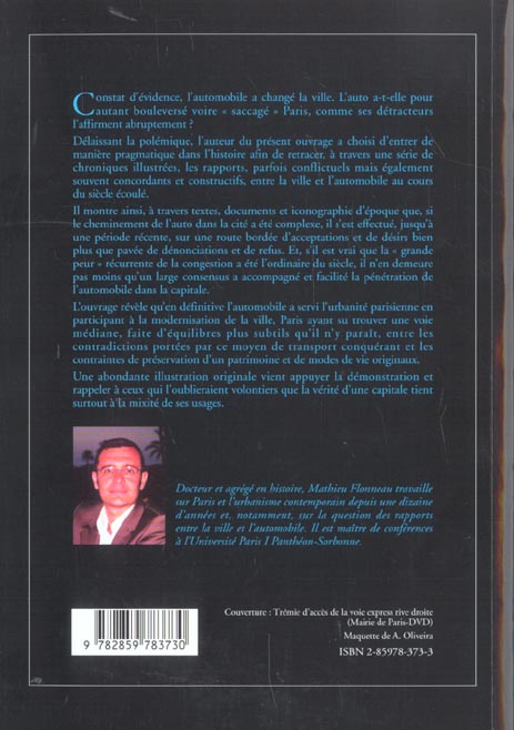 Quatrième de couverture de « L'AUTOMOBILE A LA CONQUETE DE PARIS - CHRONIQUES ILLUSTREES »