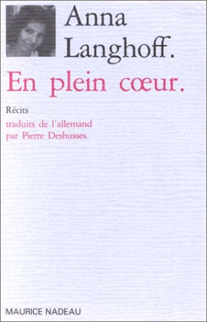 Couverture du livre « EN PLEIN COEUR », librairie Les Contes Infusés à Corte