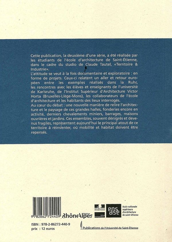 Quatrième de couverture de « LOUVIERE/BELGIQUE. L'HORME/FRANCE »
