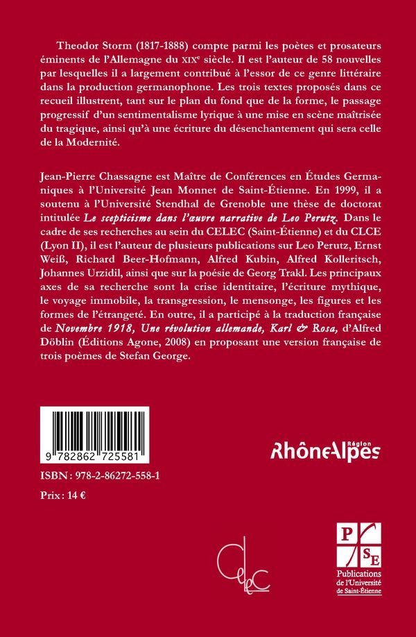 Quatrième de couverture de « VIOLA TRICOLOR ET AUTRES NOUVELLES »
