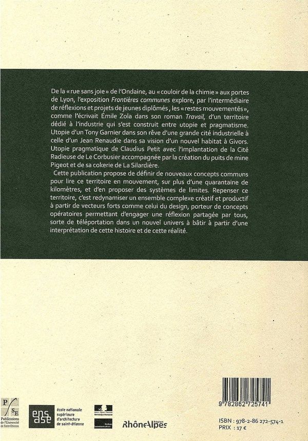 Quatrième de couverture de « FRONTIERES COMMUNES »