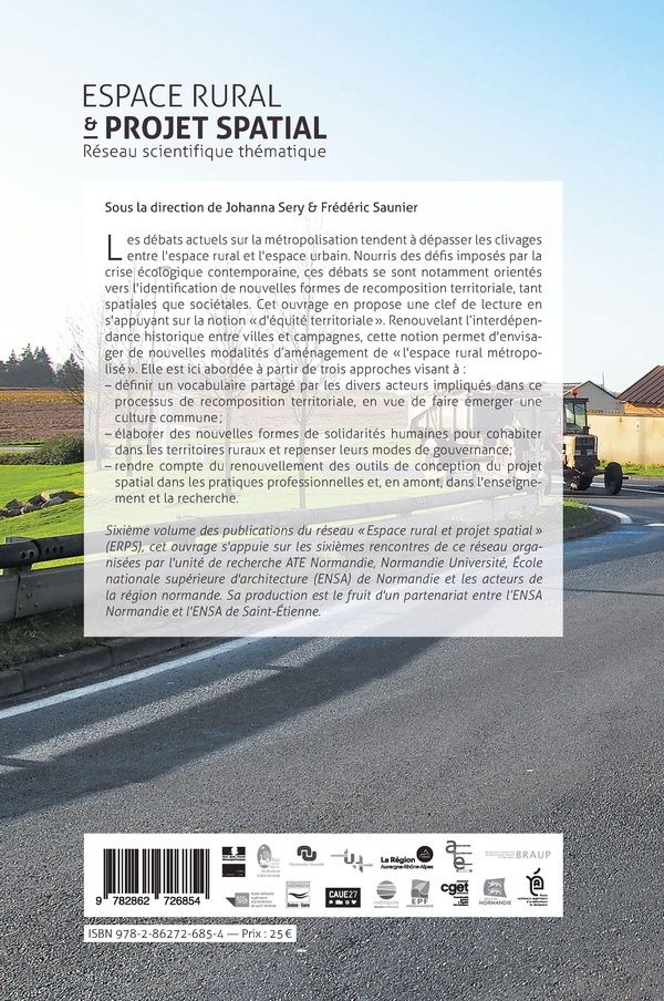 Quatrième de couverture de « RURALITES ET METROPOLISATION - ESPACE RURAL ET PROJET SPATIAL VOL.6 »