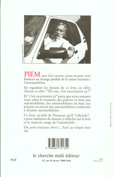 Quatrième de couverture de « LES MORDUS DE L'AUTOMOBILE**** »